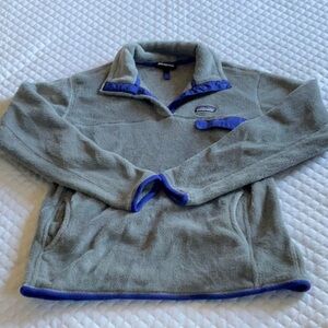Patagonia Gray and Blue Women's Sweater